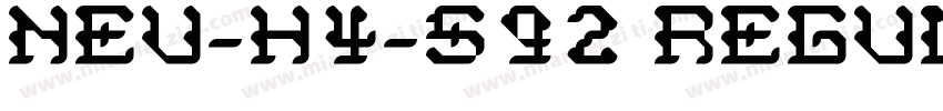 NEU-H4-S92 Regular字体下载字体转换